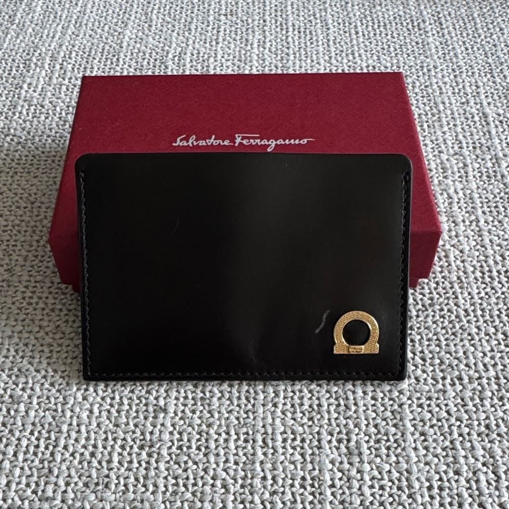 Salvatore Ferragamo Leather Card Holder